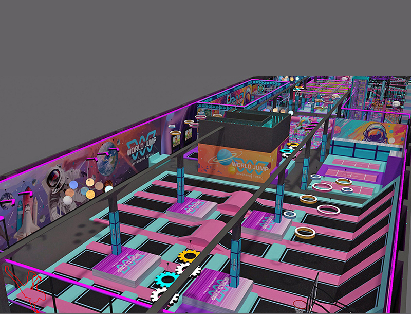 Large trampoline park equipment for sale