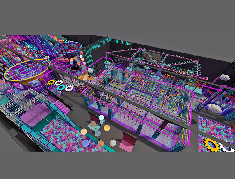 Large trampoline park equipment for sale