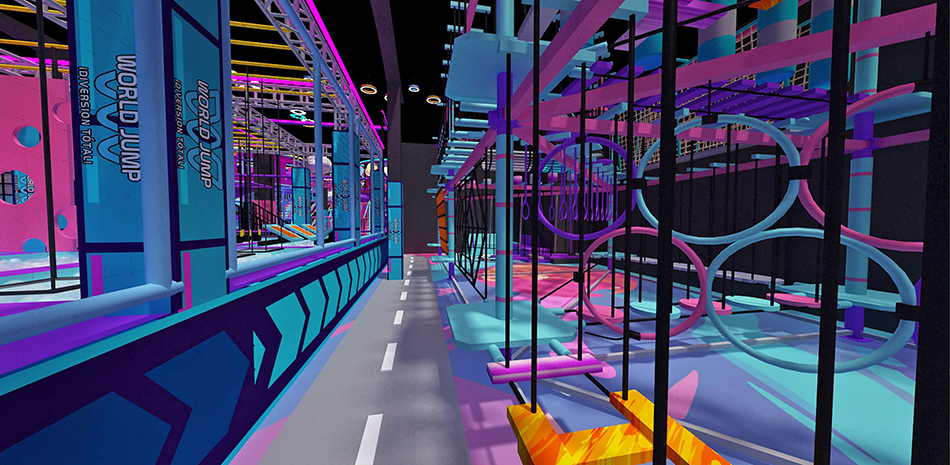 Large trampoline park equipment for sale 