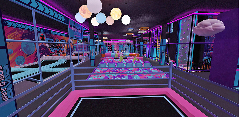 Large trampoline park equipment for sale 