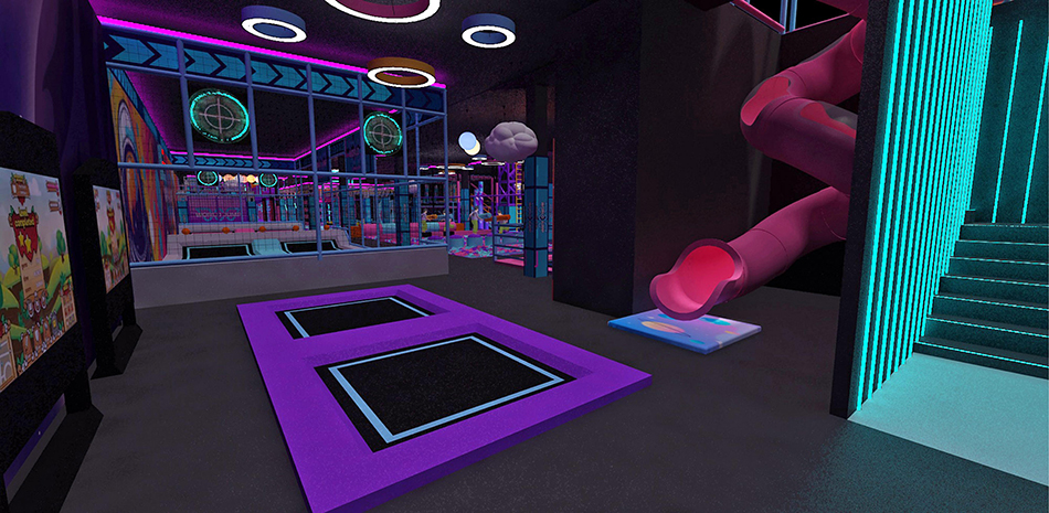 Large trampoline park equipment for sale 