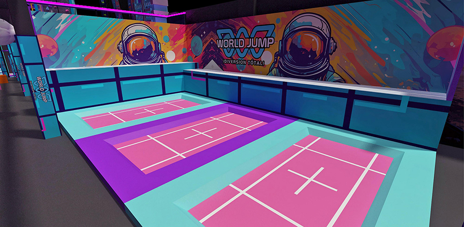 Large trampoline park equipment for sale 